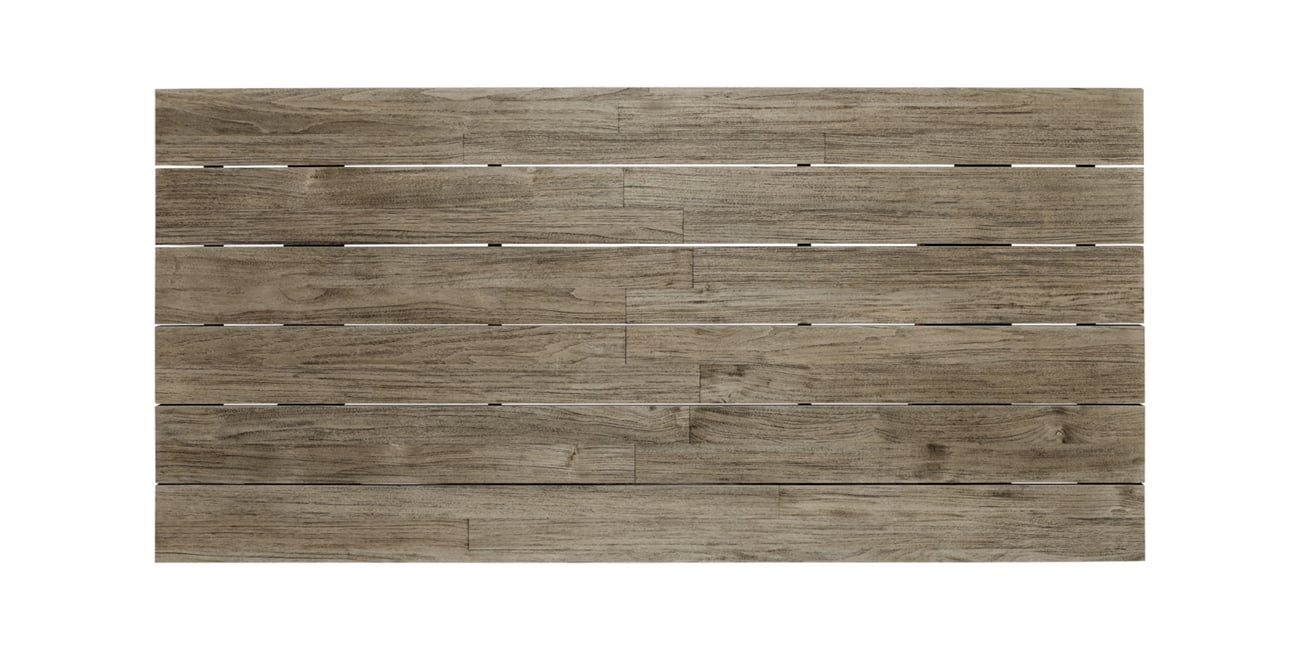 Hamptons Outdoor Dining Table in Wood White  84" - Image 1
