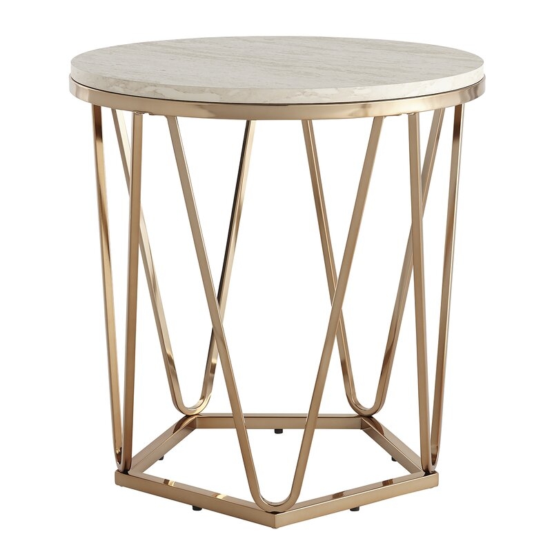 Trygve End Table - Gold - Image 0