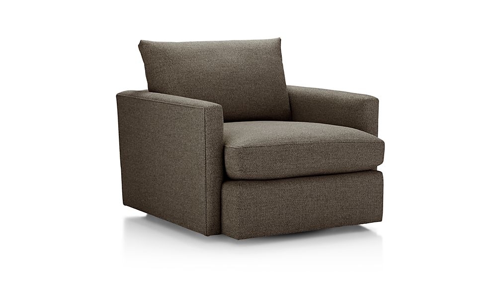 Lounge II Petite 360 Swivel Chair, Taft Truffle - Image 2