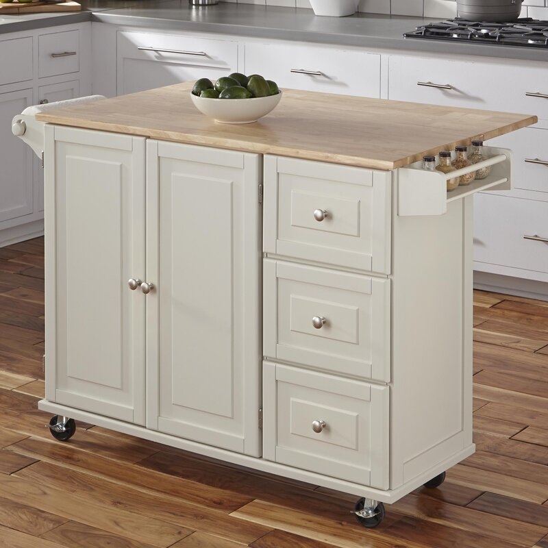 Kuhnhenn Kitchen Island with Stainless Steel Top - Image 3