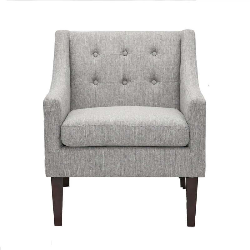 Gray Polyester Blend Clopton 21.5" Armchair - Image 3