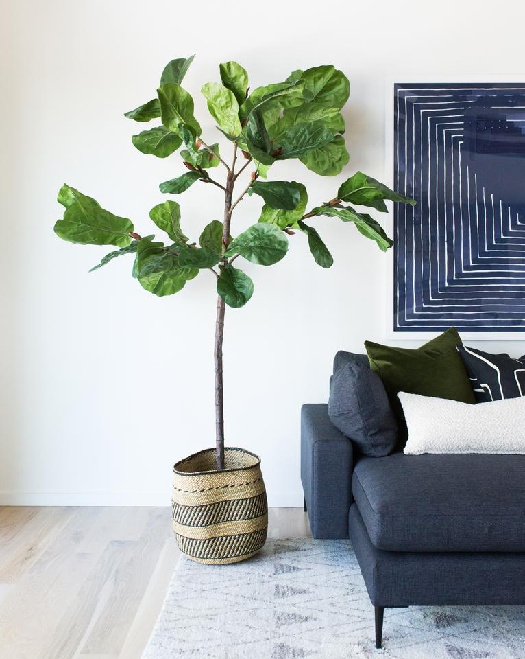 FAUX POTTED FIDDLE LEAF TREE - Image 1