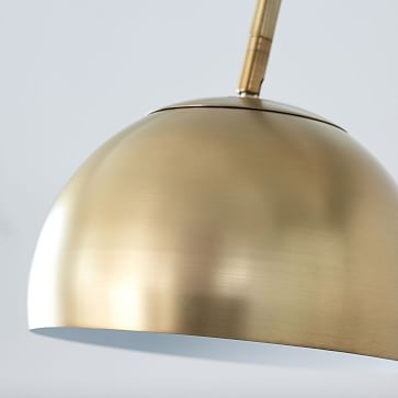 Overarching Metal Shade Floor Lamp, Brass - Image 3