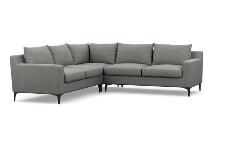 Sloan Corner Sectional Sofa, Matte Black Sloan L Leg - Image 2