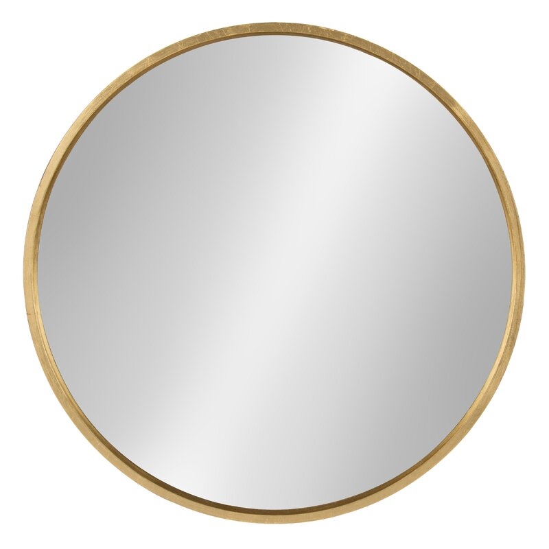 31.5" x 31.5" Gold Swagger Modern & Contemporary Accent Mirror - Image 0