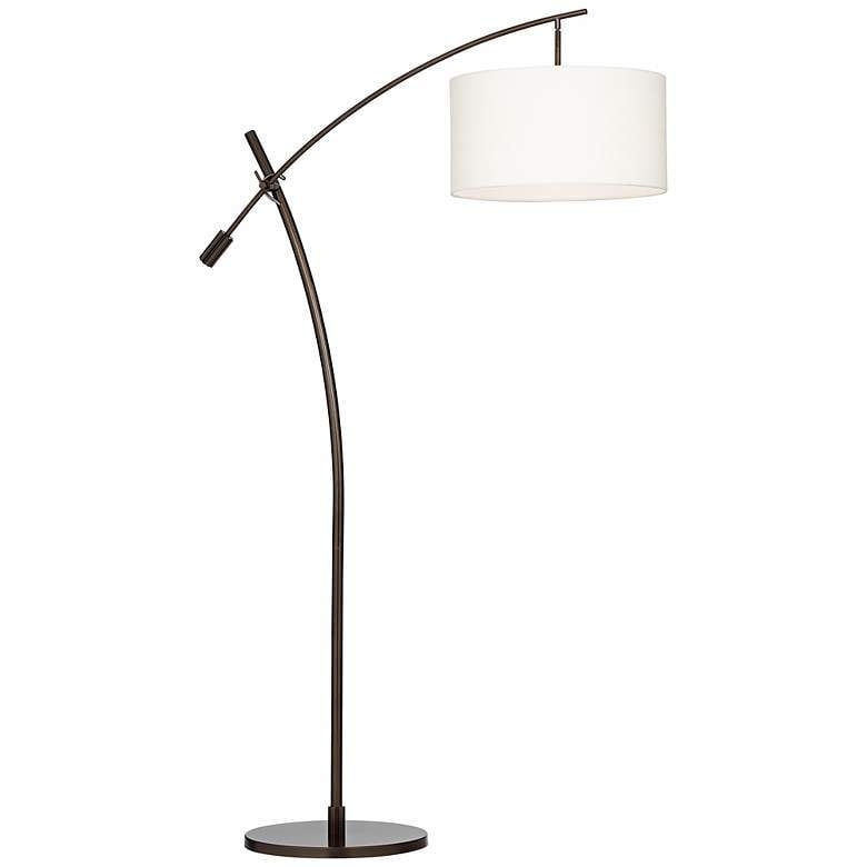 Possini Euro Raymond Bronze Adjustable Boom Arc Floor Lamp - Image 0