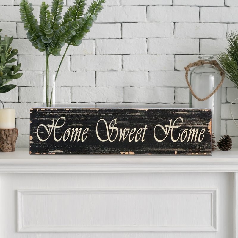 HOME SWEET HOME WOODEN WALL DÉCOR - Image 1