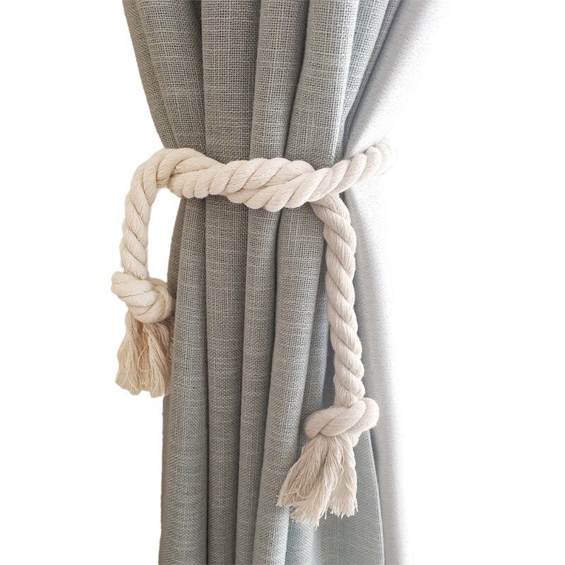 Kirschner Cotton Rope Curtain Tieback (Set of 2) - Image 0