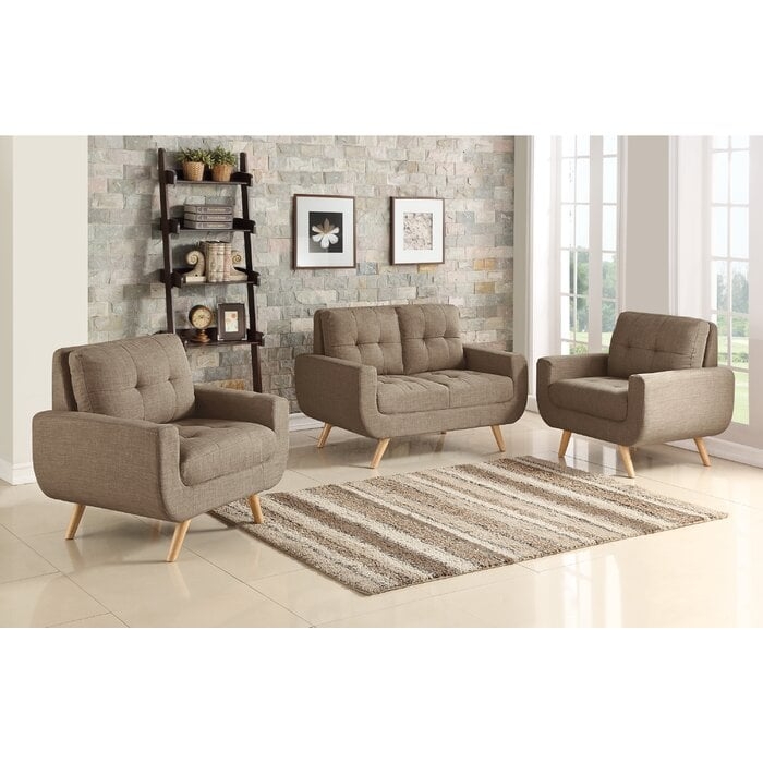 Juliana 29'' Wide Tufted Linen Club Chair - Image 1