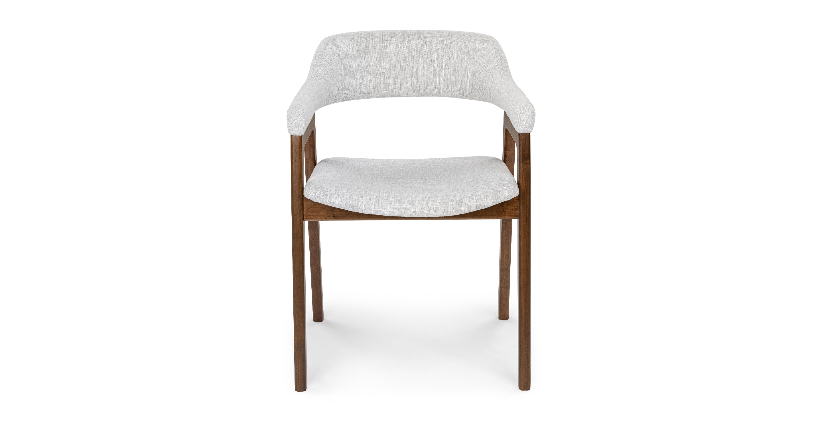 Savis Dining Chair, Mist Gray & Walnut - Image 0