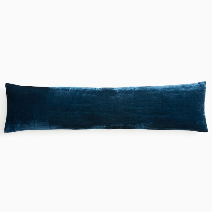 Lush Velvet Pillow Cover, 12"x46", Regal Blue - Image 0