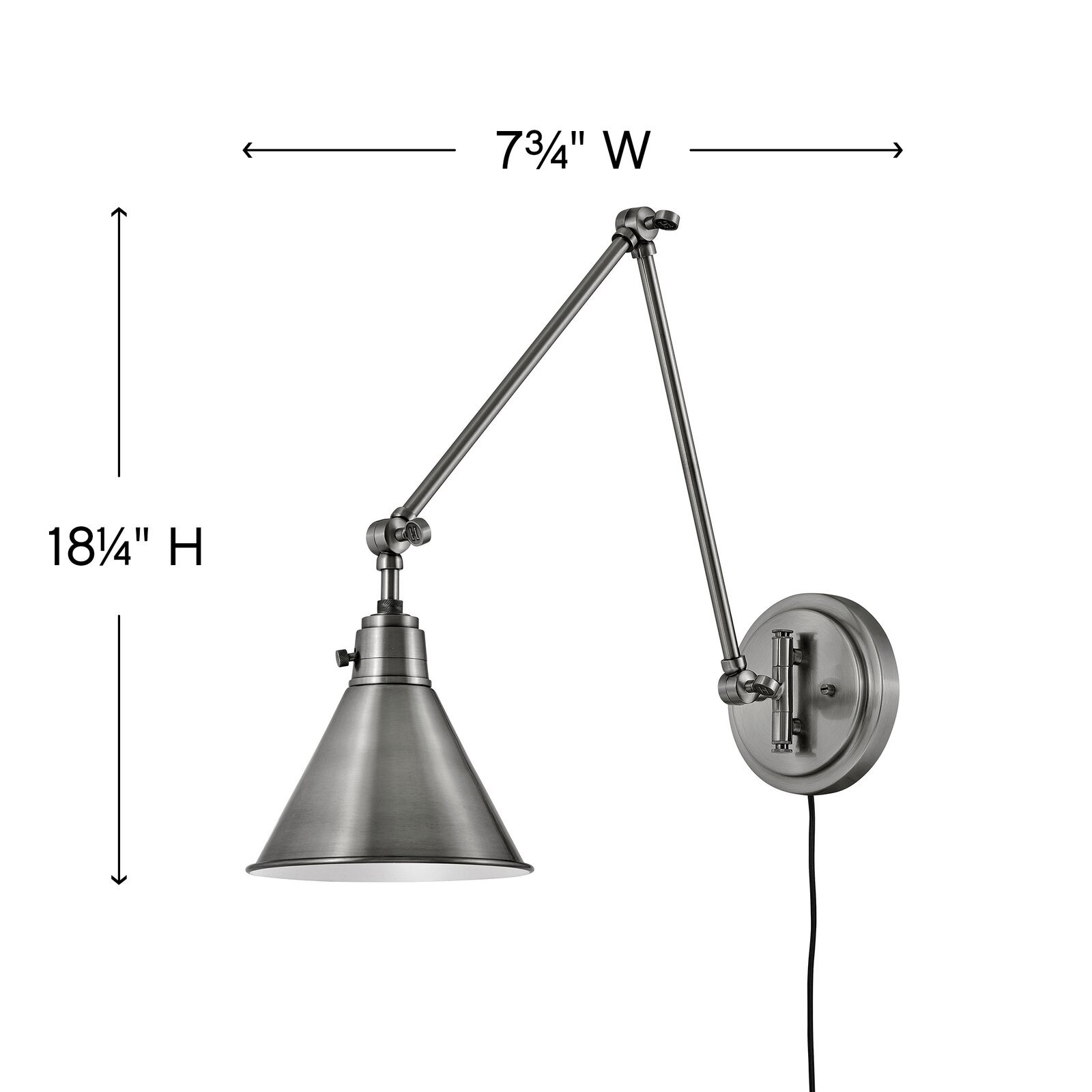 Arti 1 - Light Dimmable Plug-In Swing Arm - Image 1