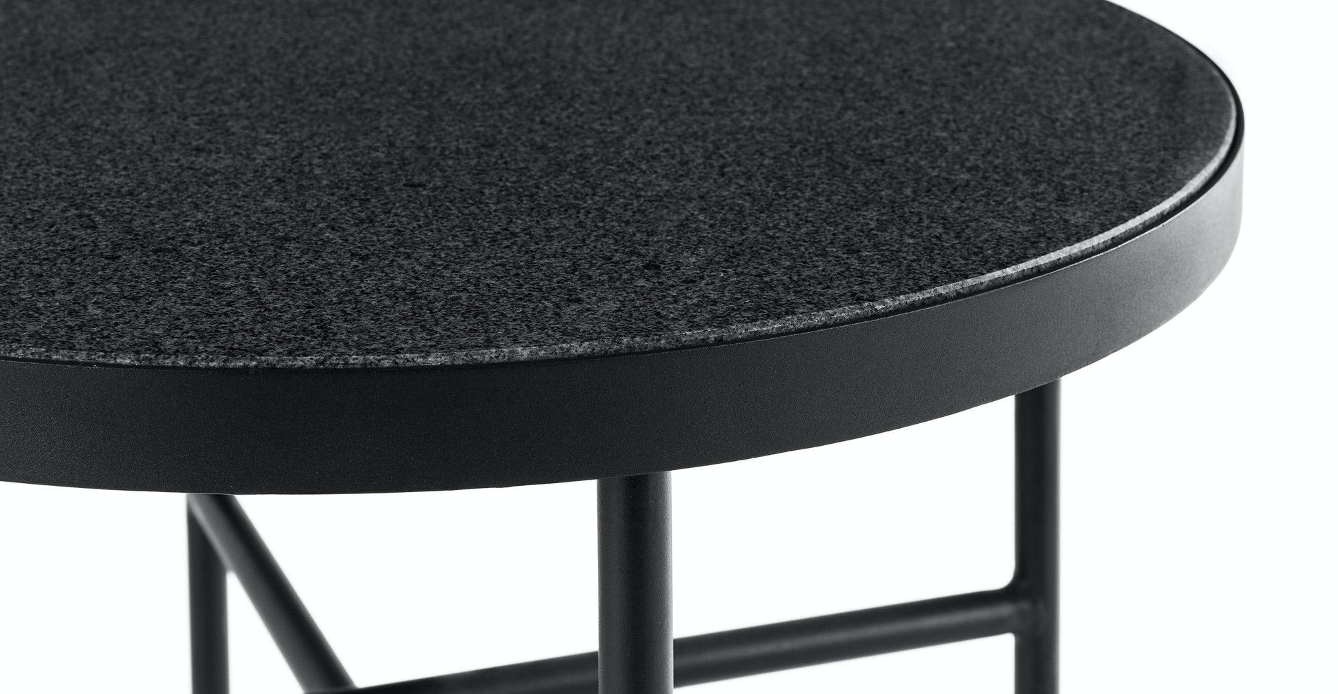 Gera Black Granite and Teak Side Table Set - Image 4