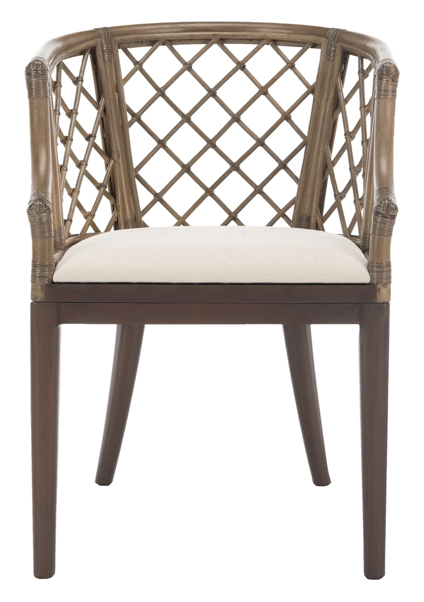 Carlotta Arm Chair - Greige - Arlo Home - Image 4