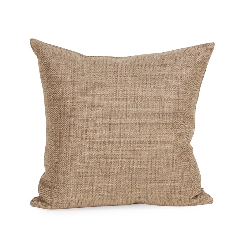 Abraham Texture Coco Soft Burlap Throw Pillow - Image 0