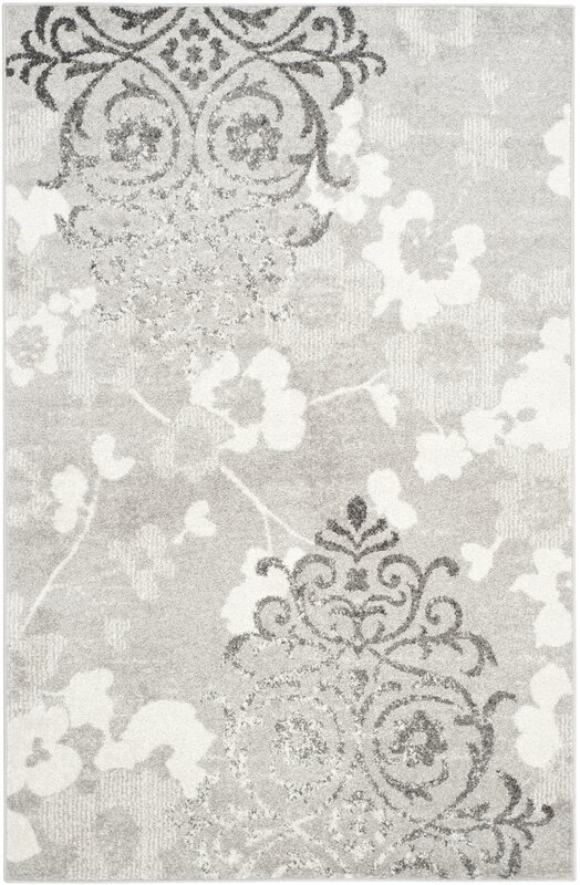 Frizzell Silver/Ivory Area Rug - 8'x10' - Image 2