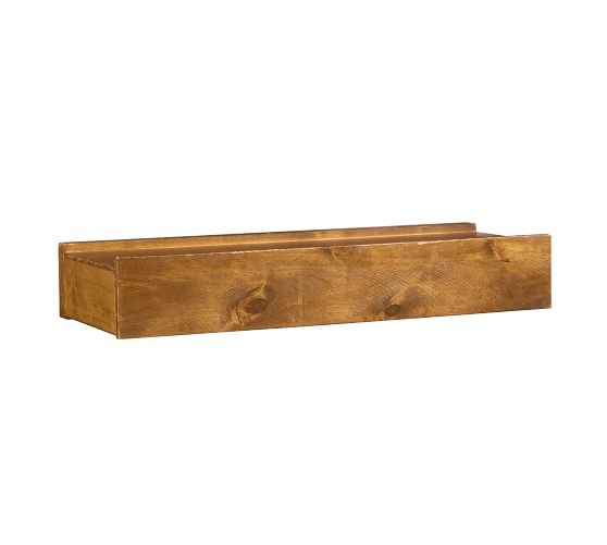 Rustic Wood Shelf, 4', Vintage Spruce - Image 1