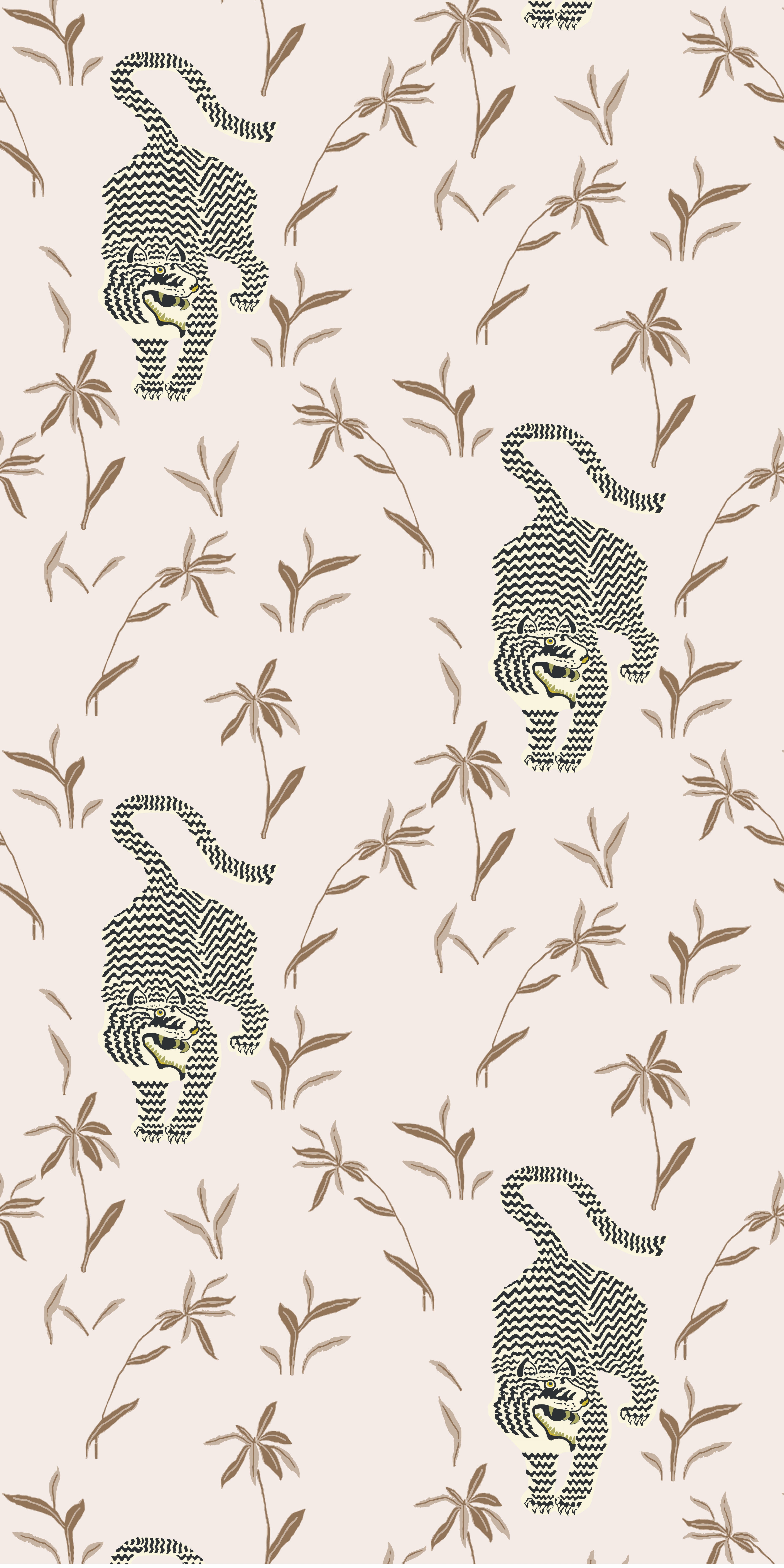 Tiger Search Peel & Stick Wallpaper - Image 0