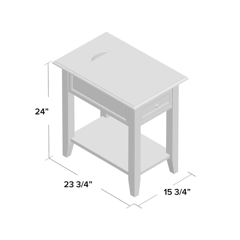 Ellicott End Table With Storage - Image 1