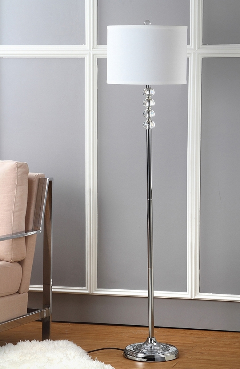 Vendome 60-Inch H Floor Lamp - Clear/Chrome - Arlo Home - Image 1