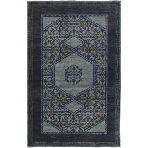 Blair Hand-Knotted Wool Denim/Navy Area Rug - Image 0