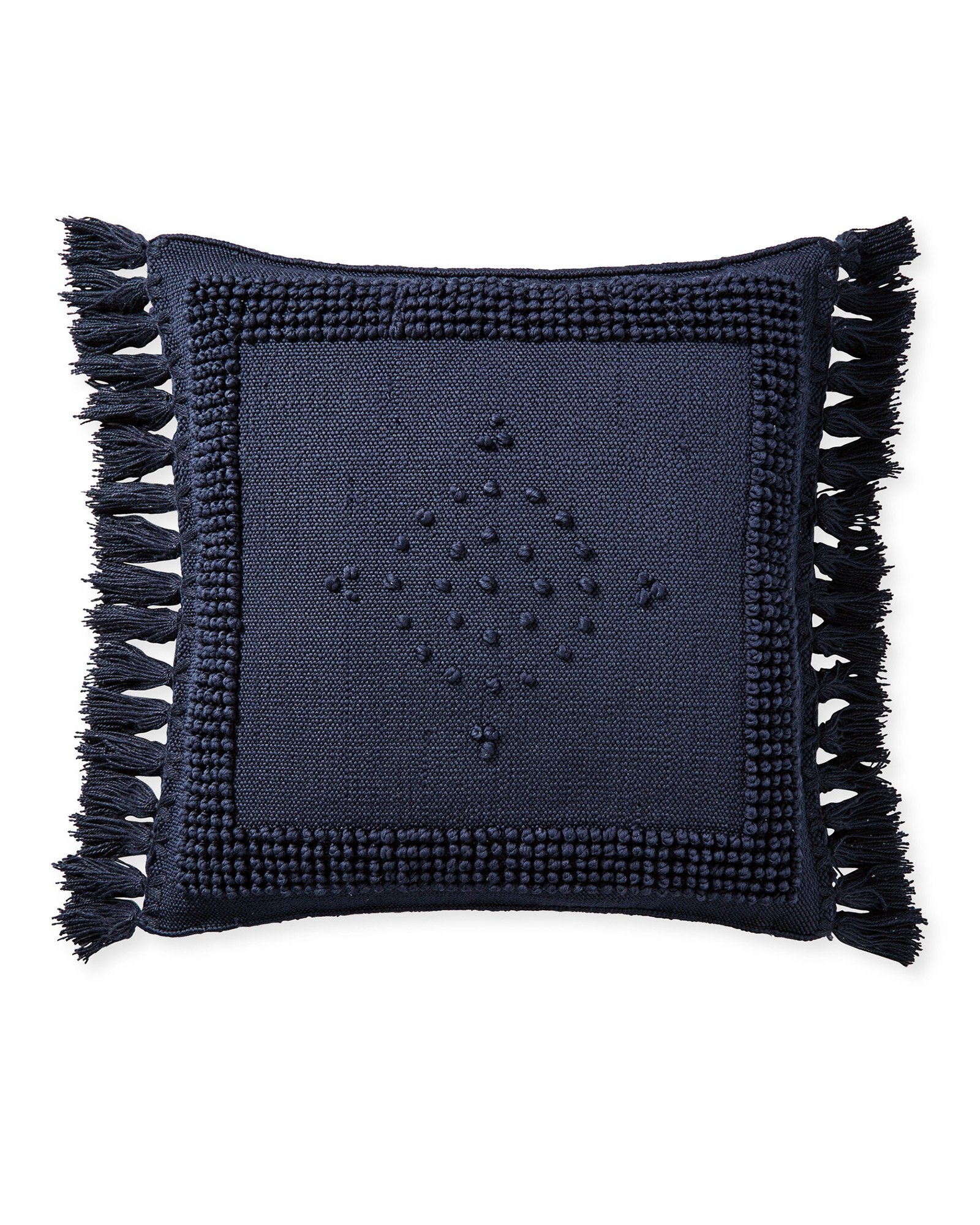 Montecito Outdoor 24"SQ Pillow Cover - Navy - Insert sold separately - Image 0