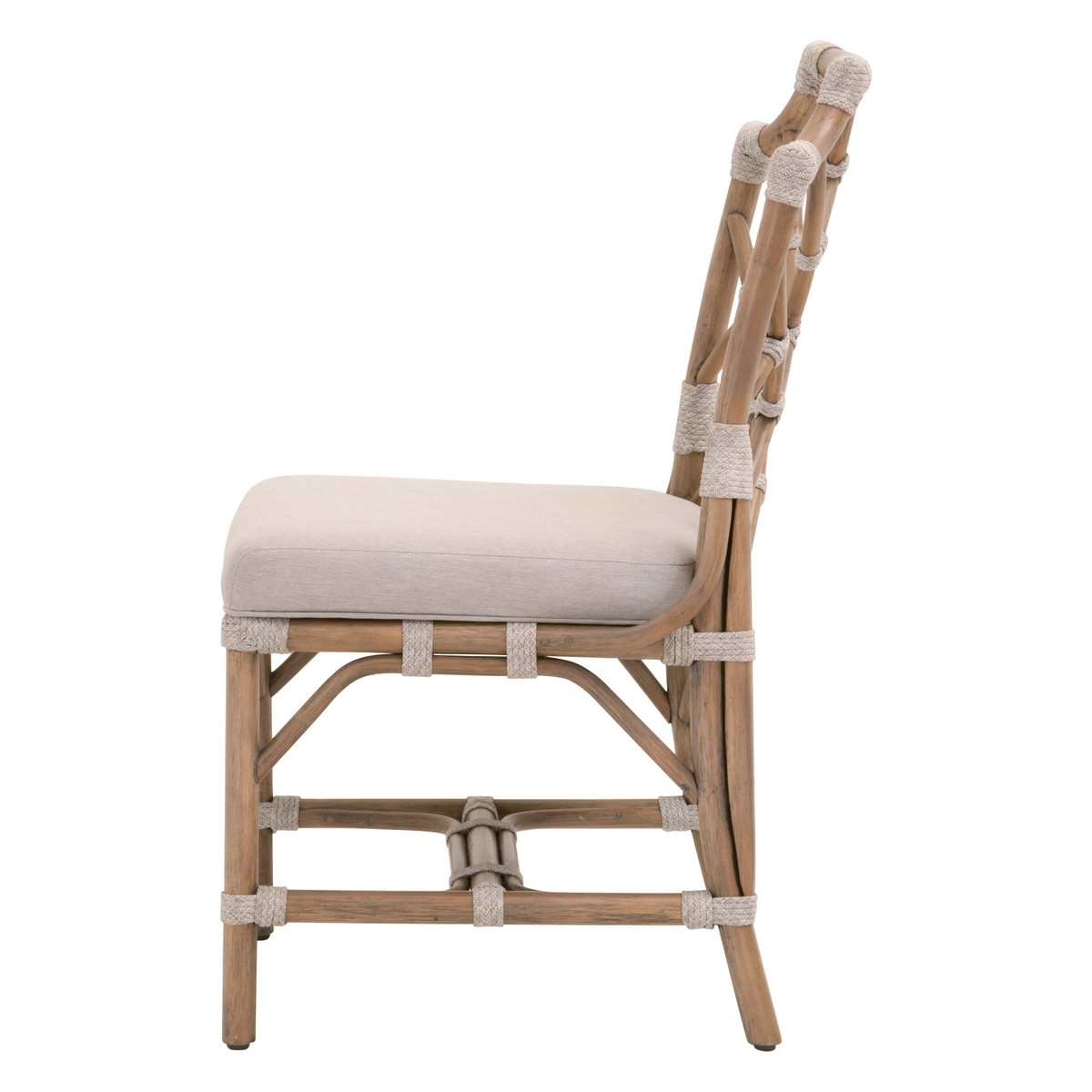 Bayview Dining Chair, Taupe & White, Set of 2 - Image 2
