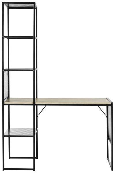 Aba 46''W Corner Writing Desk W/ Storage - Black - Safavieh - Image 0