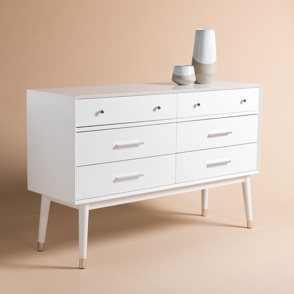 Madden Retro Dresser - White/Silver - Arlo Home - Image 4