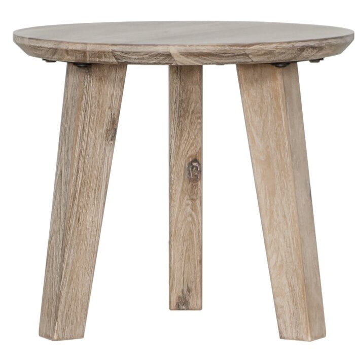 Cummings Solid Wood 3 Legs End Table - Image 0