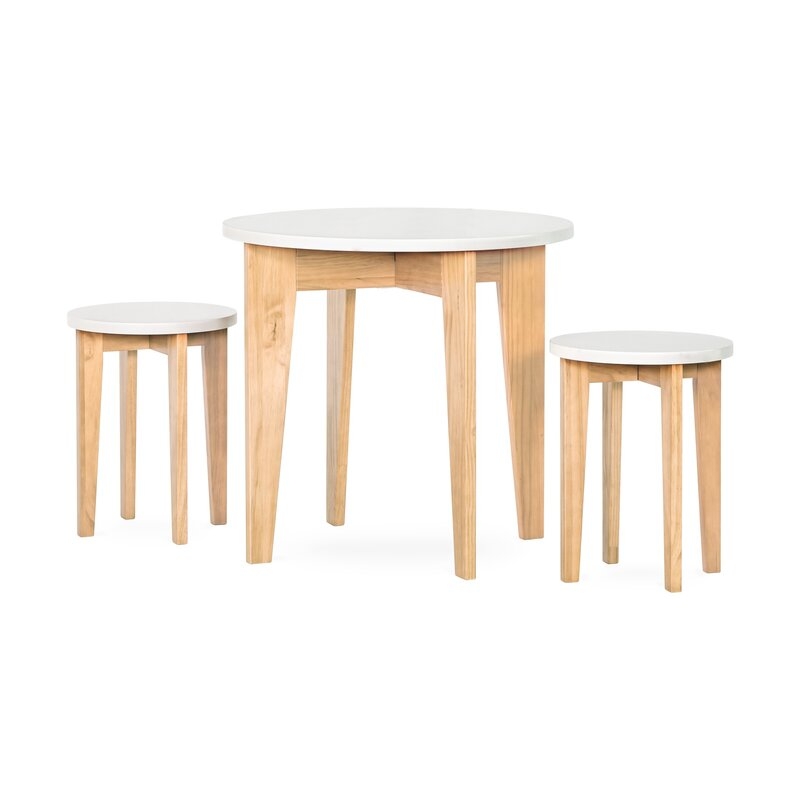 Albion Kids 3 Piece Round Table and Chair Set - Image 0