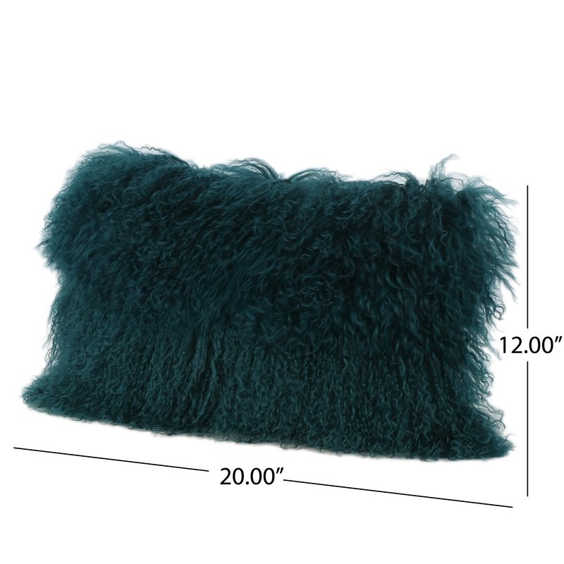 Kingstowne Fur Lumbar Pillow - Image 1