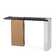 Kelly Hoppen Reed Modern Black Maple Rose Gold Finger Joint Console Table - Image 1