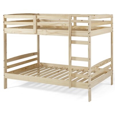Plumerville Twin over Twin Bunk Bed - Unfinished - Image 0