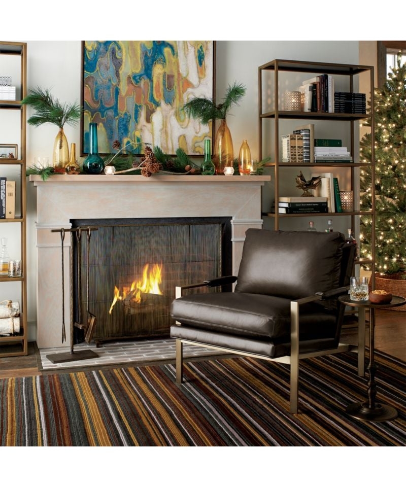 Antiqued Brass Fireplace Tool Set, Restock in early September, 2025. - Image 5