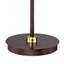 Calyx Cognac Glass Industrial Bronze Floor Lamp - Image 4