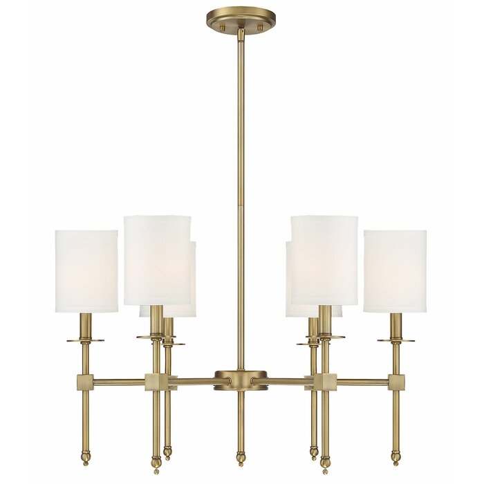 Neville 6 - Light Shaded Classic / Traditional Chandelier - Image 0