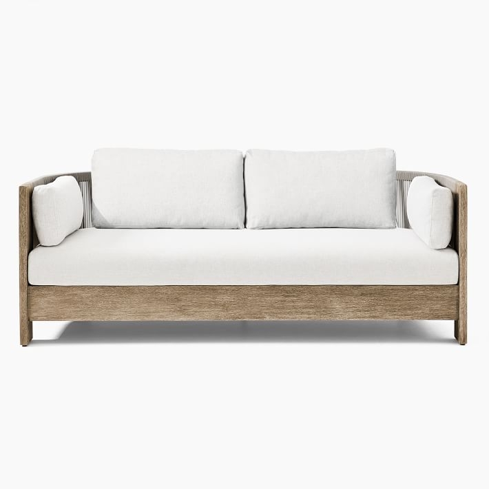Porto Collection Driftwood + Warm Cement Cord Sofa - Image 0