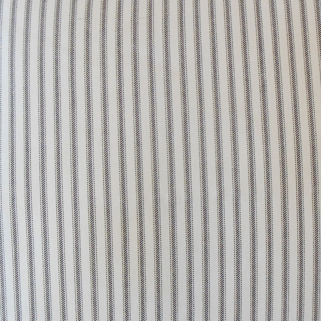 Ticking Stripe Pillow, Black, 18" x 18" - Image 1