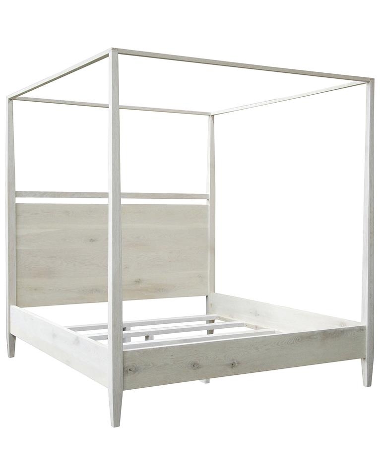 WILLA 4-POSTER BED, WASHED OAK, CALIFORNIA KING - Image 0