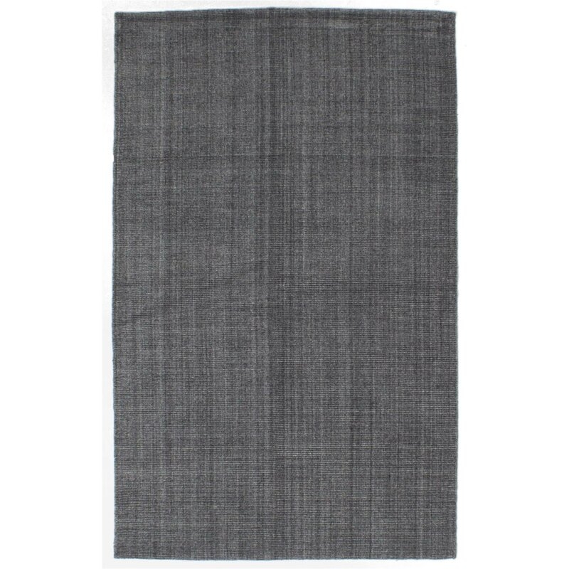 Don Hand-Knotted Dark Gray Area Rug - Image 0
