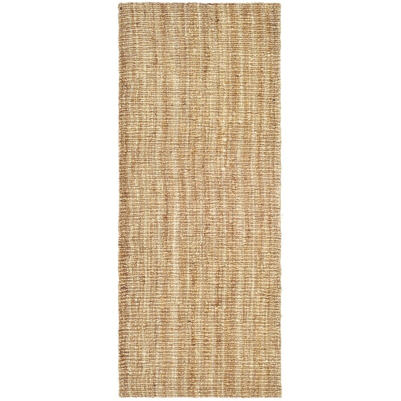 Abrielle Power Loomed Natural Area Rug- 2 x 6' runner - Image 0