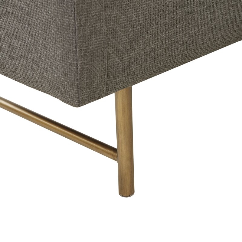 BABSY Upholstered Flip Top Storage Bench, Gray - Image 4