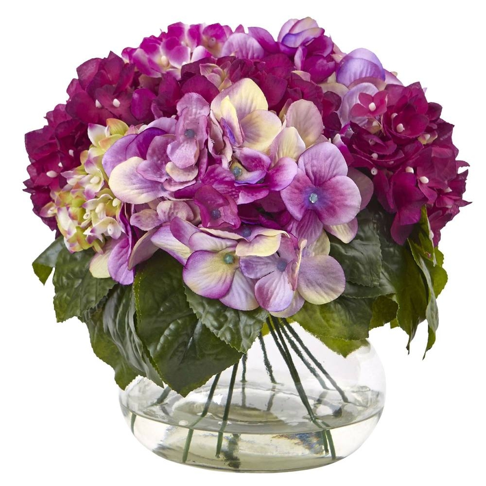 Mixed Hydrangea w/Vase - Image 0