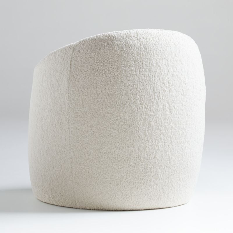 Fernie Chair, Lammy Fabric in Winter White - Image 2