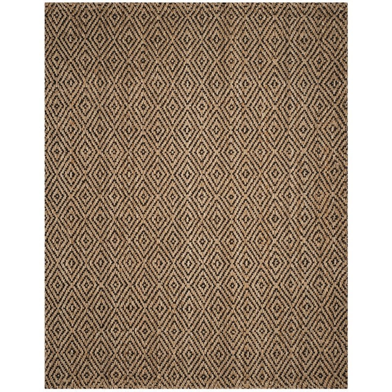 Grassmere Hand-Woven Jute Brown Area Rug - Image 1