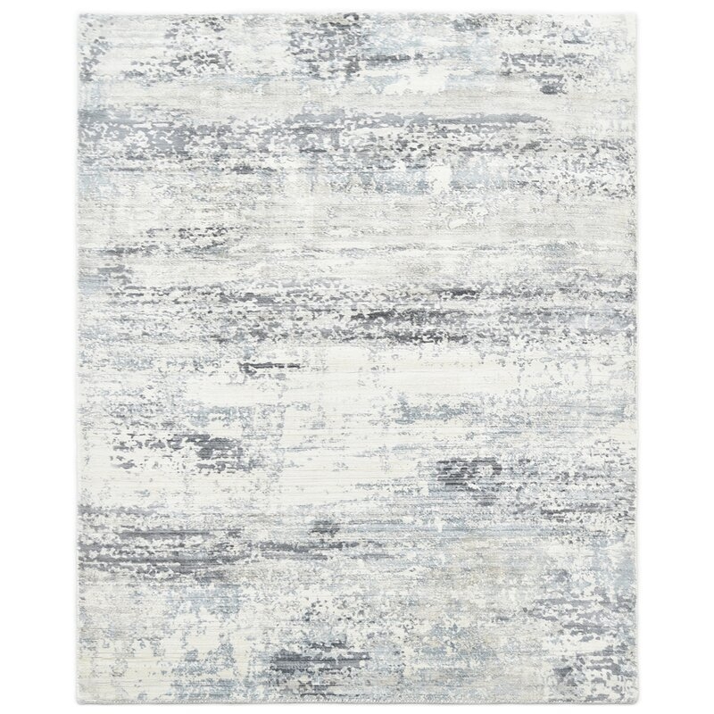 Ira Hand Knotted Blue Rug - Image 0