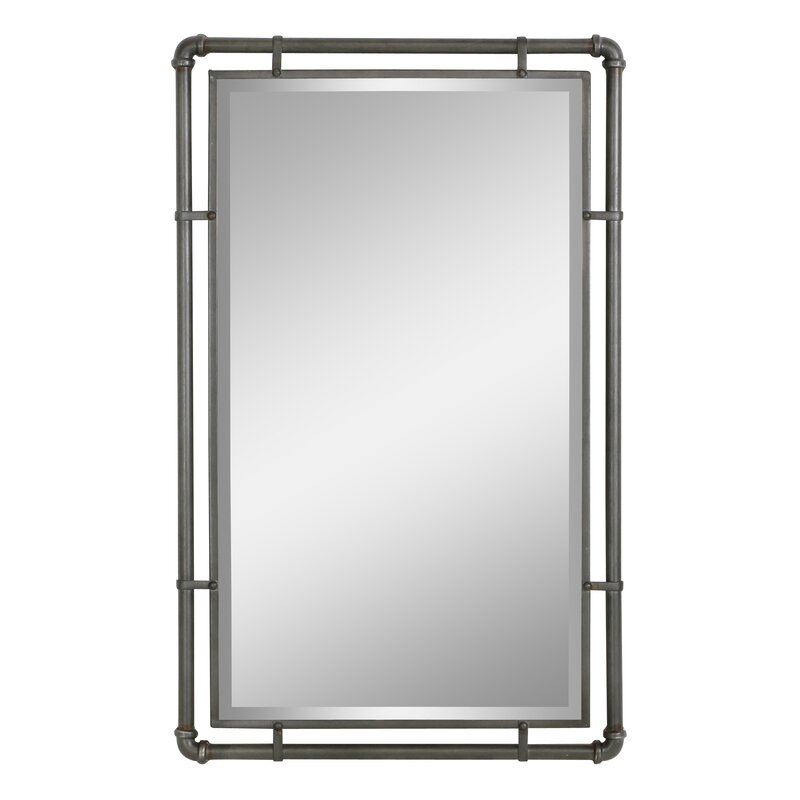 Kori Industrial Metal Wall Mirror - Image 1