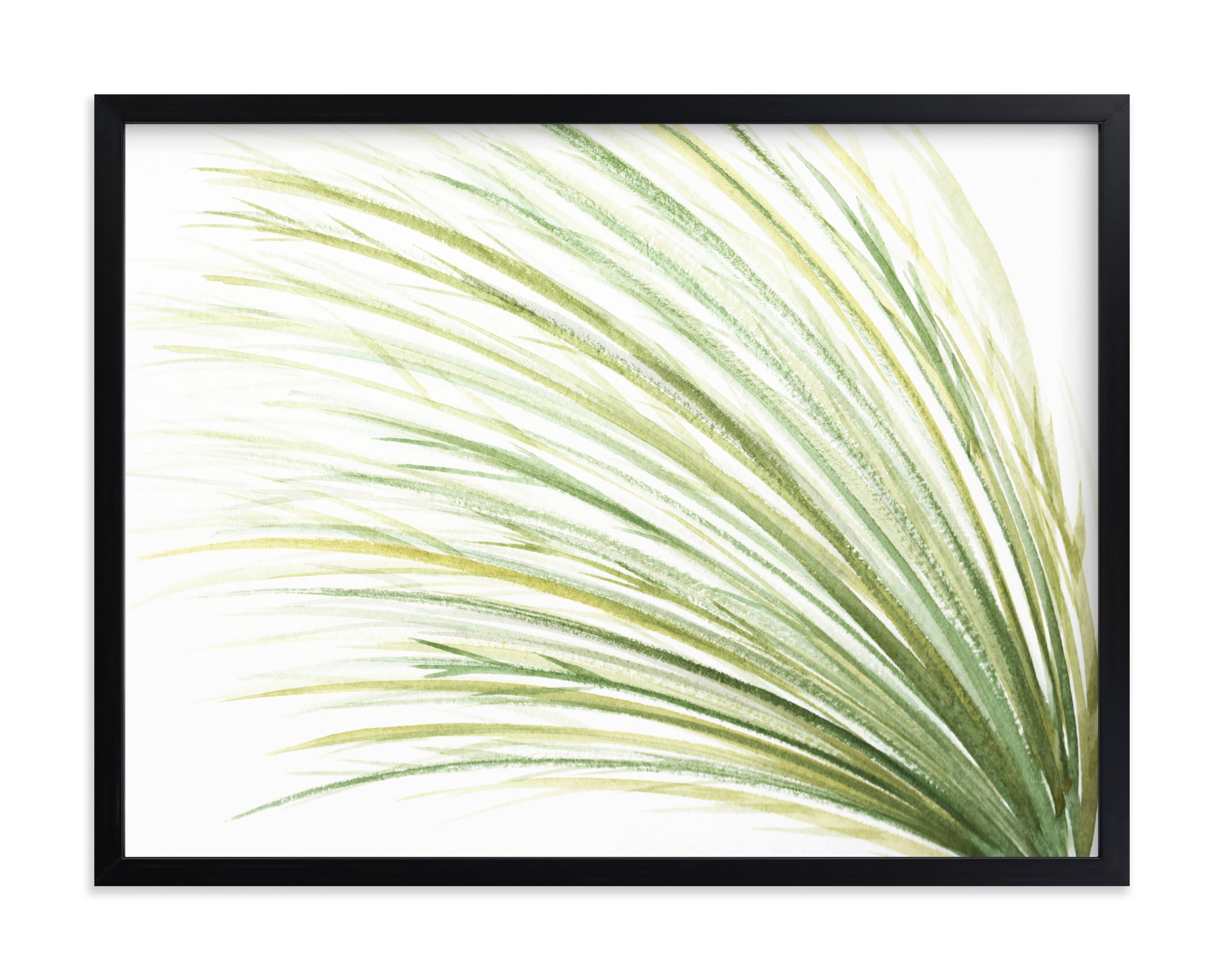 Tall Grass Watercolor -Naturally Green - Image 0