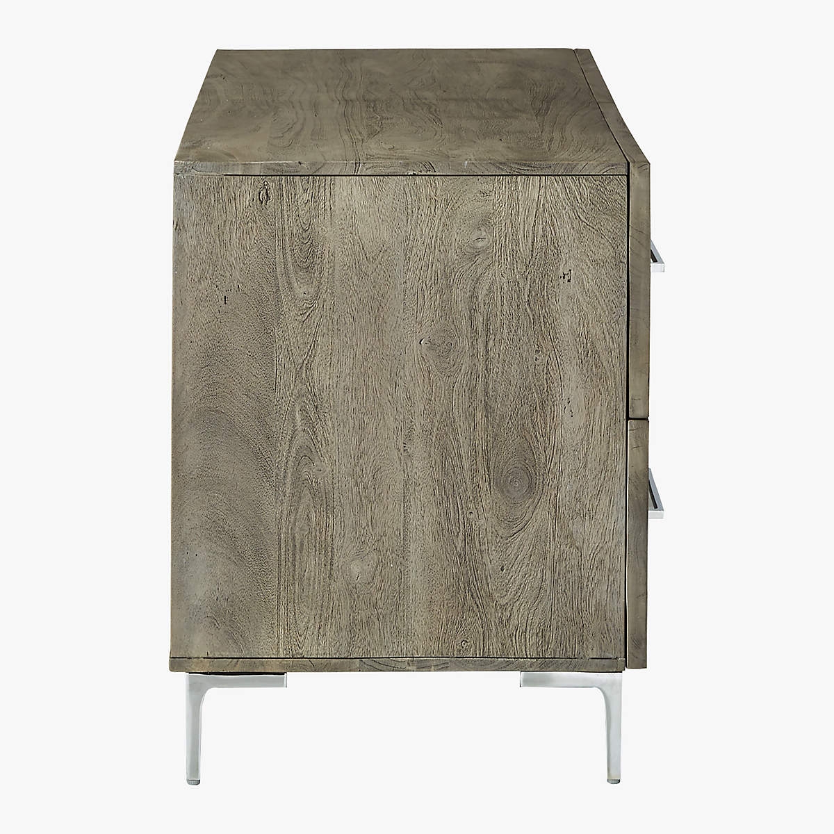 Link Grey Wash Acacia Low Chest - Image 1